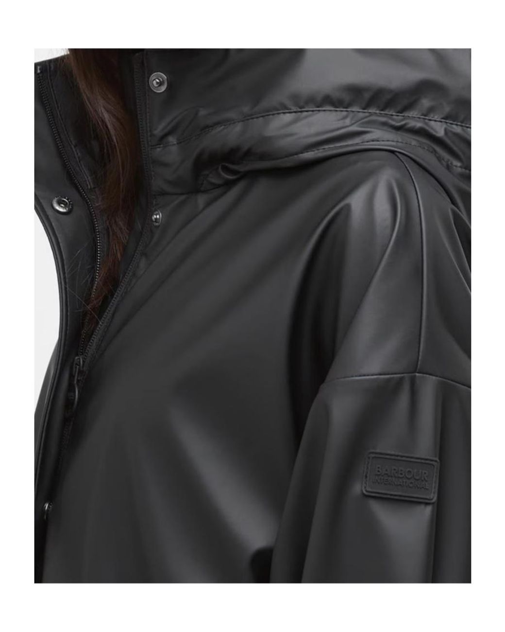 Barbour Black Long-Sleeved Windbreaker