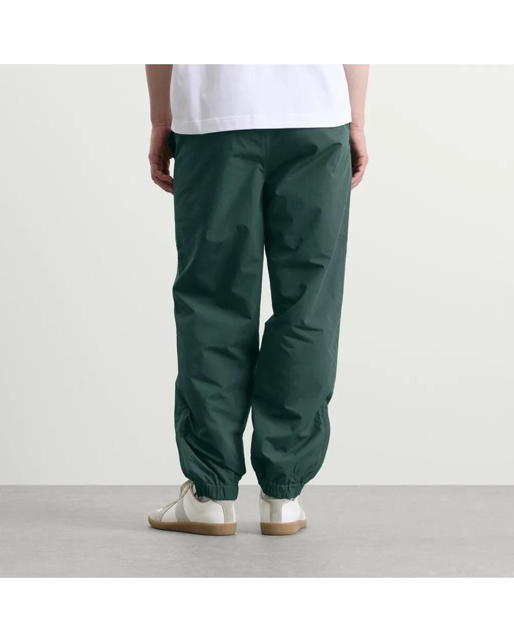 AMI Green Ami Logo Detailed Track Pants for men