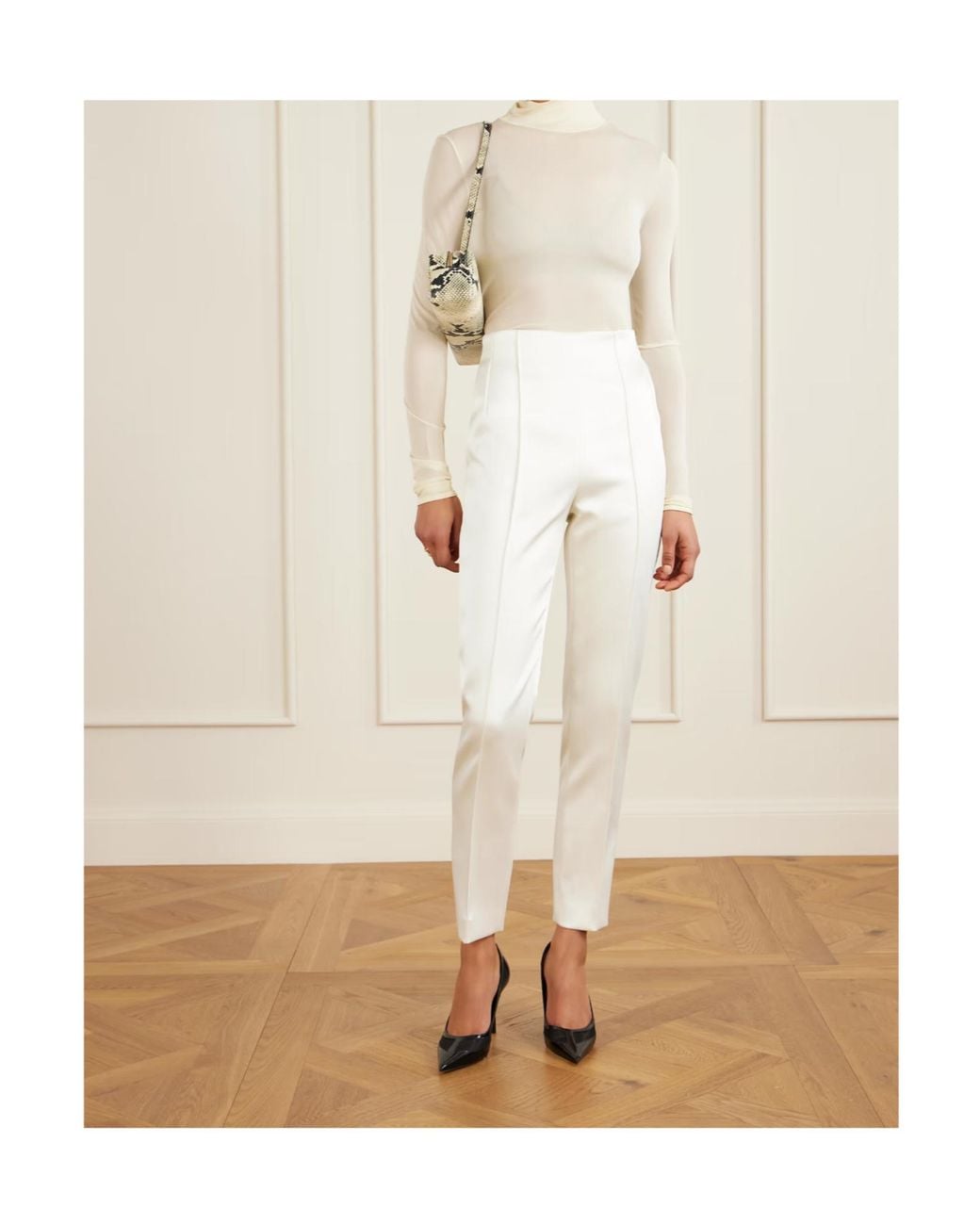Wardrobe NYC White Evening Trousers