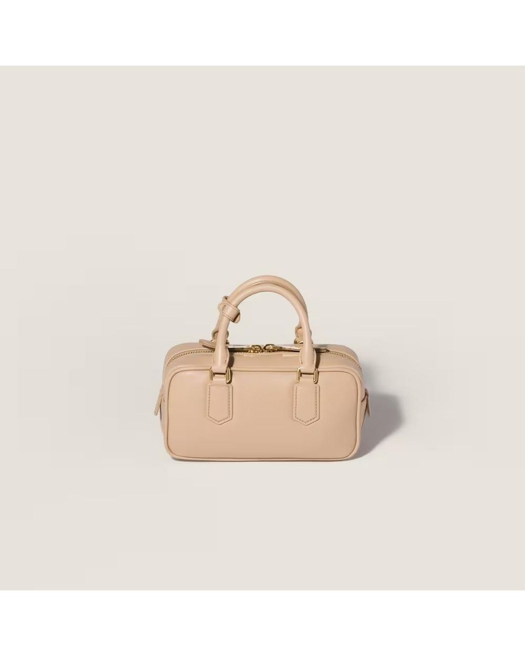 Miu Miu Natural Arcadie Leather Bag