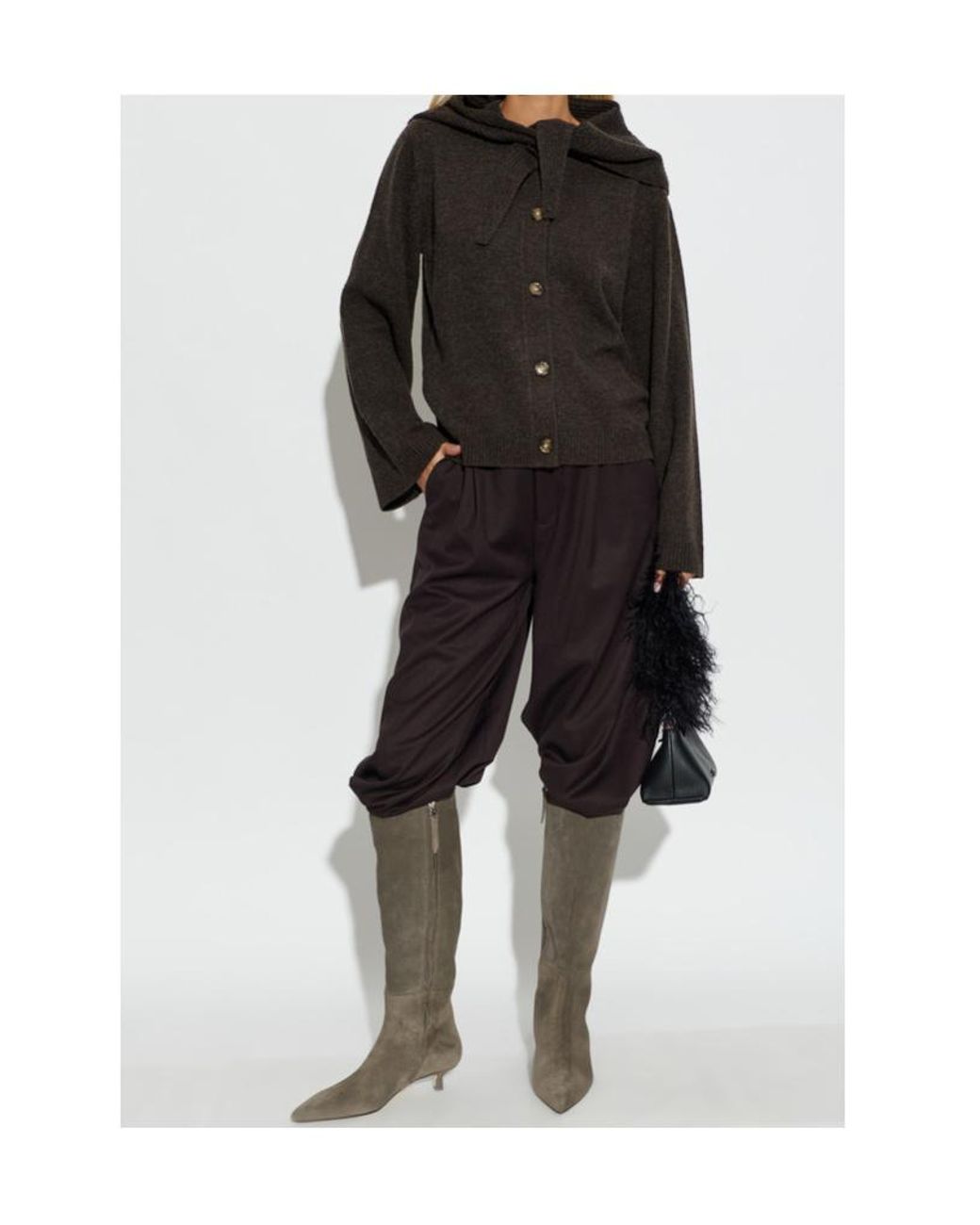 Baum und Pferdgarten Black Clarine Hooded Cardigan for men