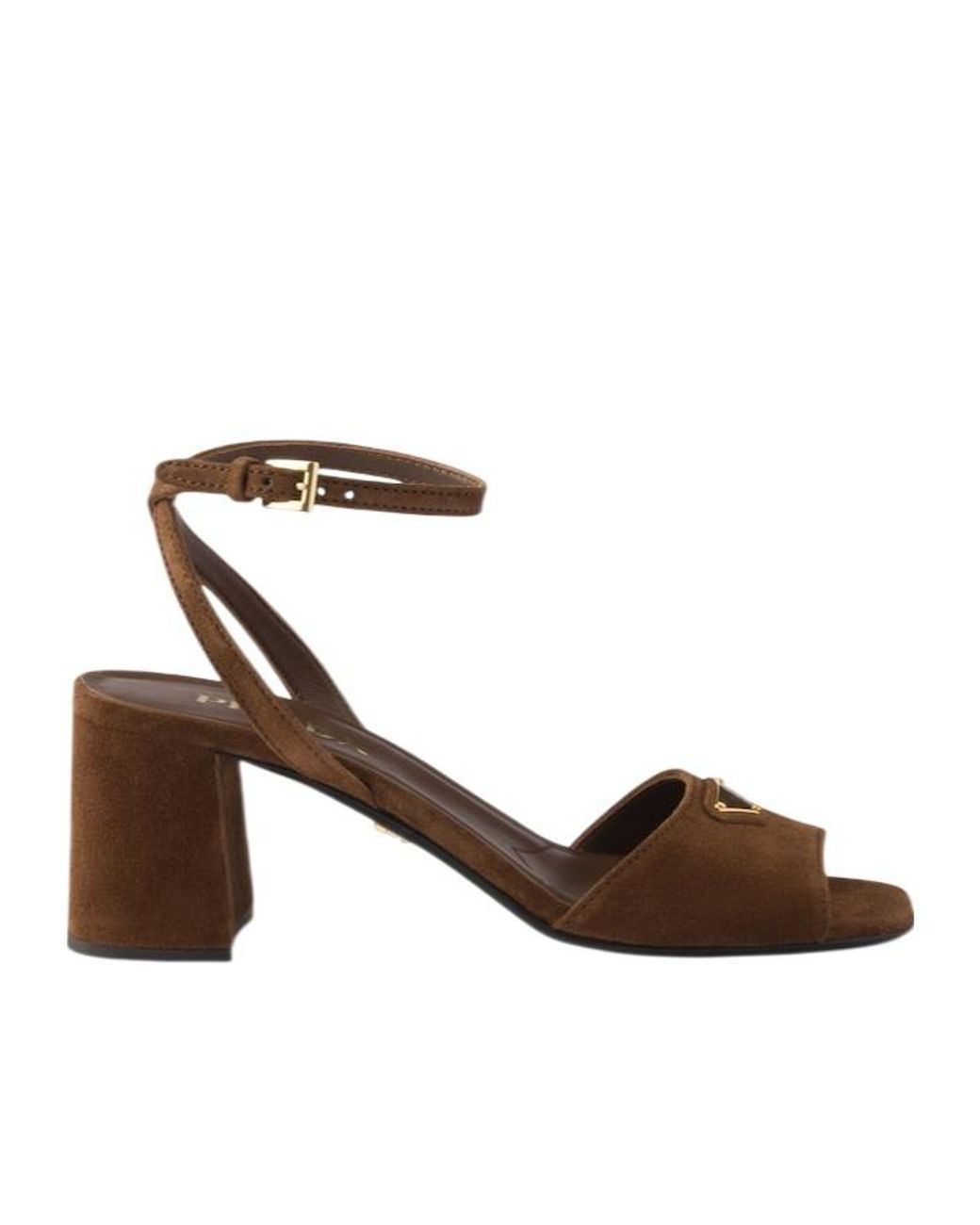 Prada Brown Suede Sandals
