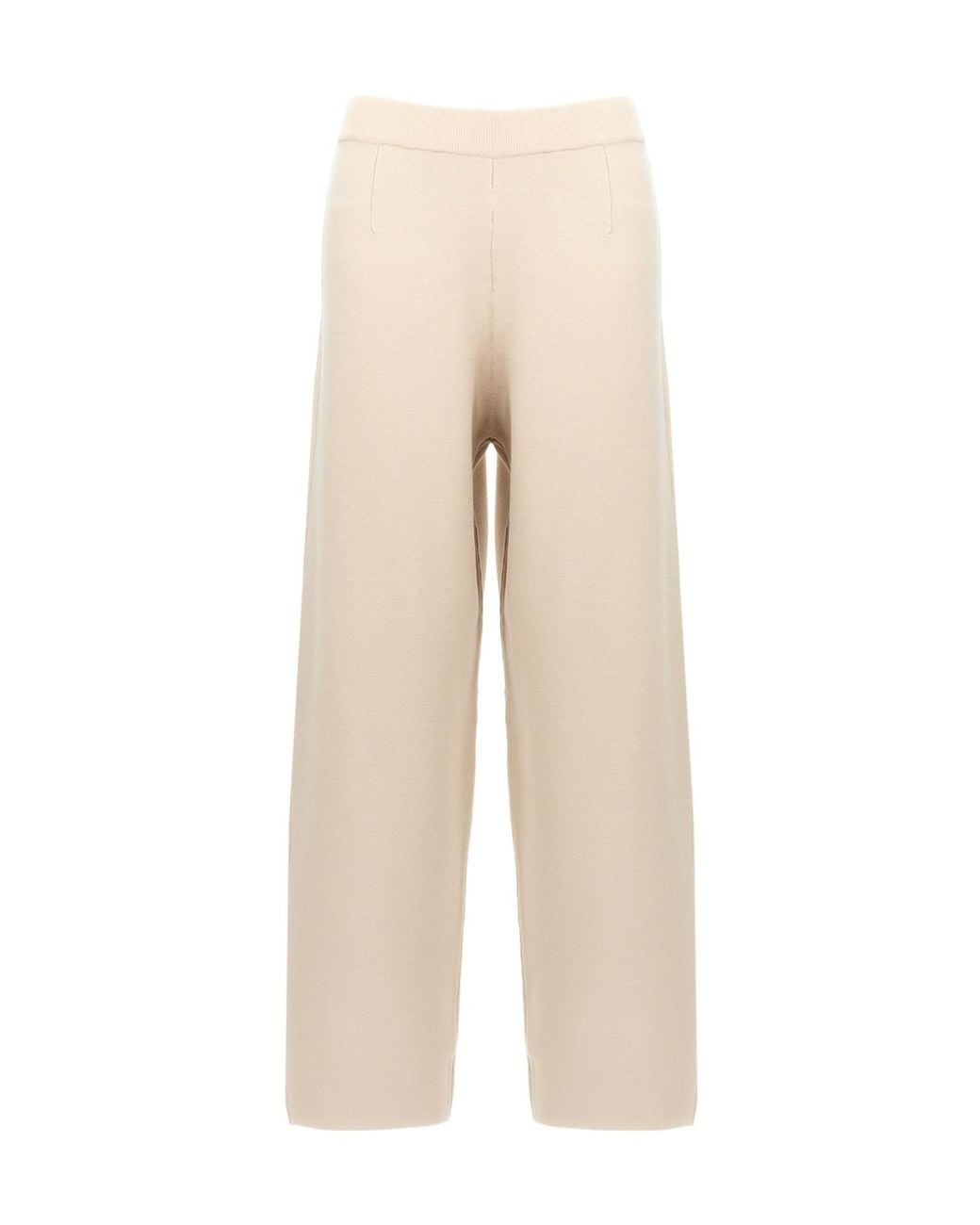 Max Mara Natural Elastic Waist Casual Pants