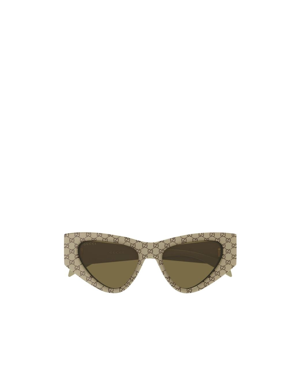 Gucci Green Eyewear Cat-Eye Frame Sunglasses
