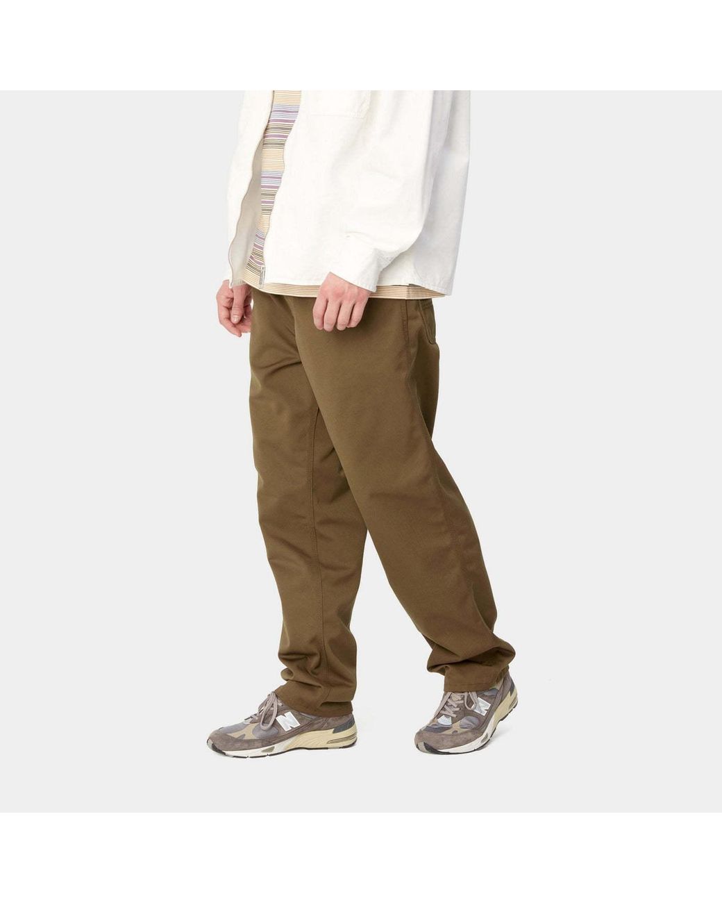 Carhartt Green Belt-Loop Casual Pants for men