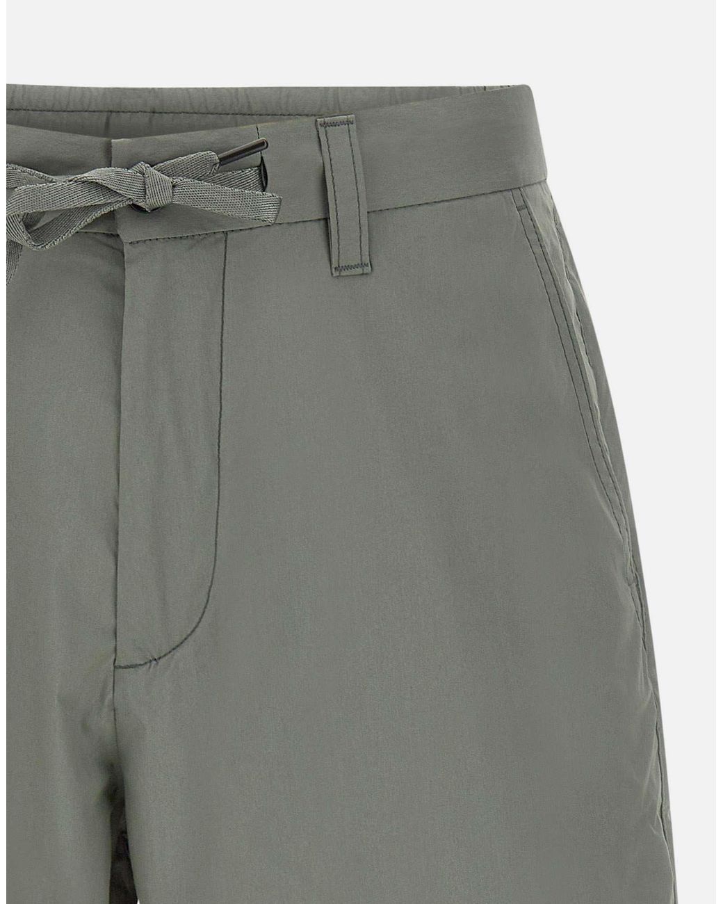 Boss Gray Drawstring Chino Shorts for men