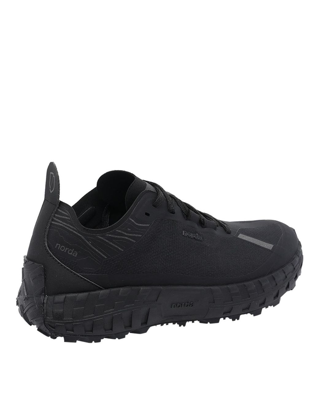 Norda Black 001A G Lace-Up Sneakers for men