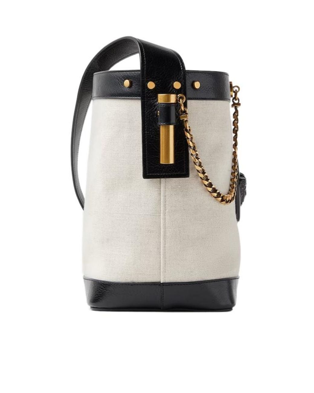 Versace Black Pivot Small Chain Shoulder Bag