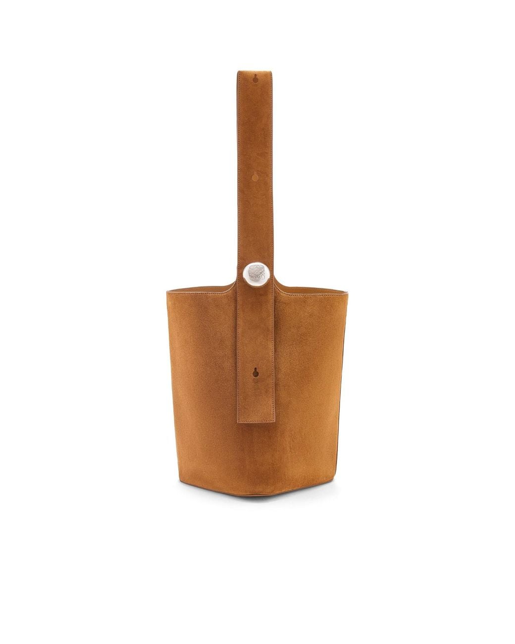 Loewe Brown Large Pebble Bucket Bag for men
