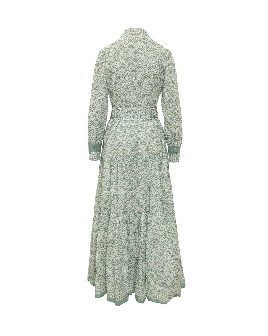 Mc2 Saint Barth Green Jensen Long Shirt Dress