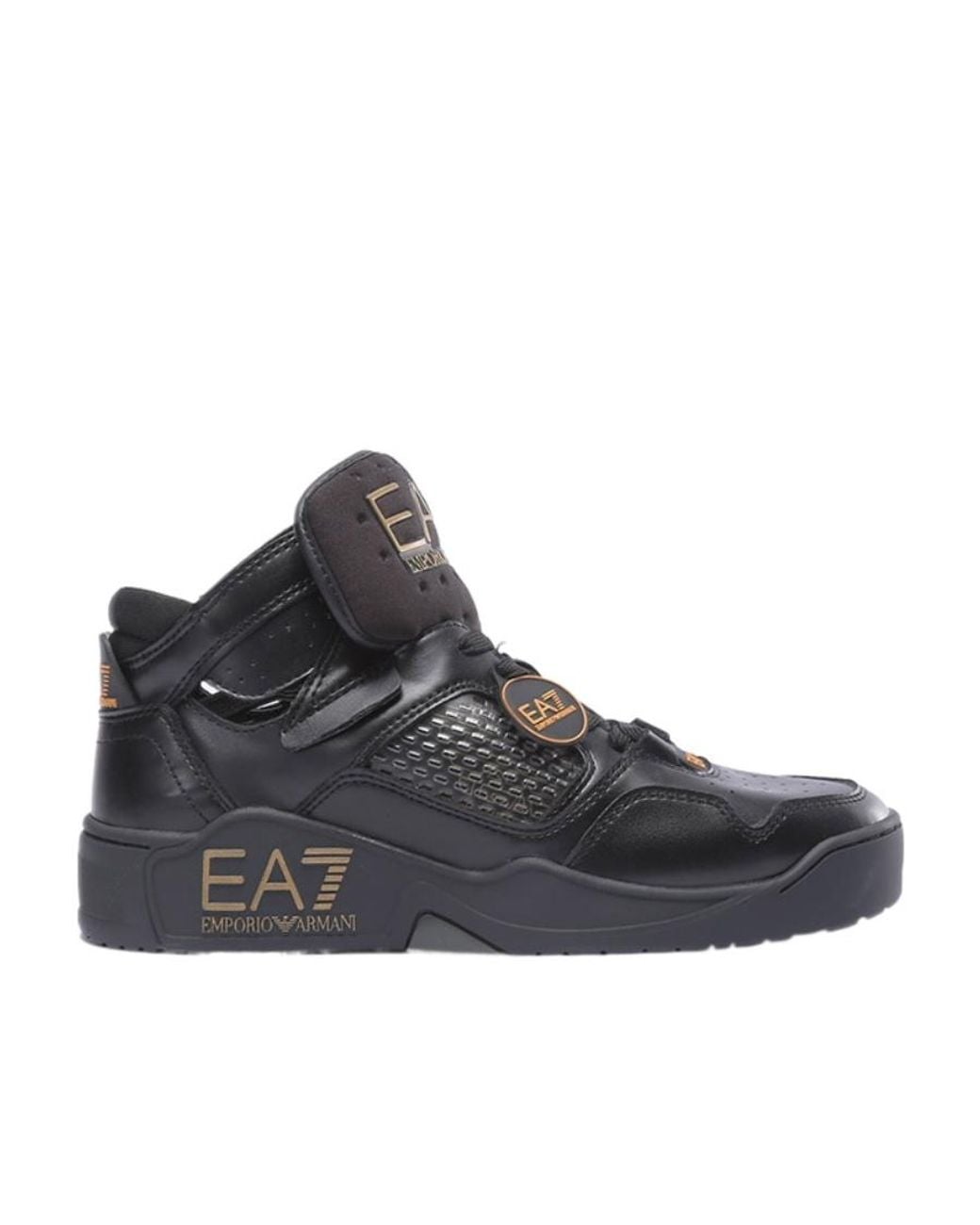 EA7 Black Ultimate Kombat High-Top Sneakers for men