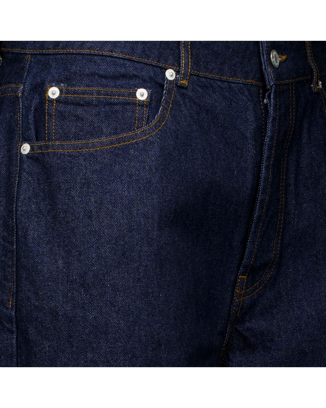 Officine Generale Blue Officine Générale Straight-Leg Jeans for men