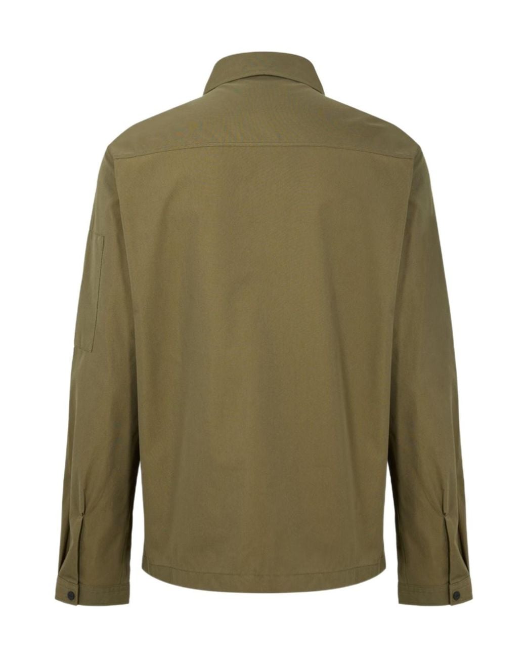 Boss Green Hugo Emmond Cotton Long Sleeve Zip Overshirt for men