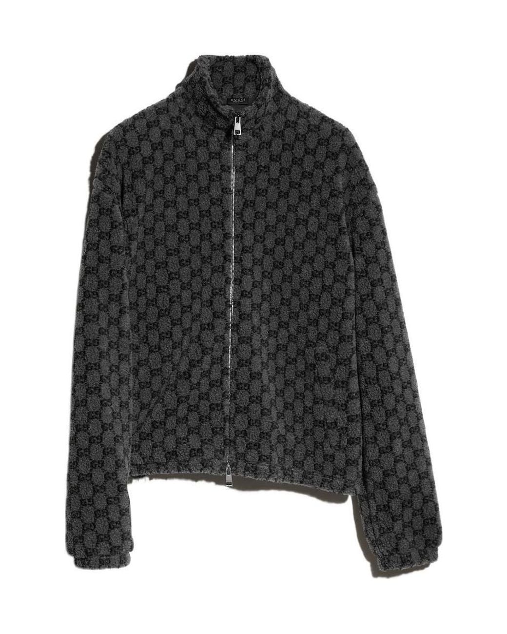 Gucci Black Gg Zip Jacket for men