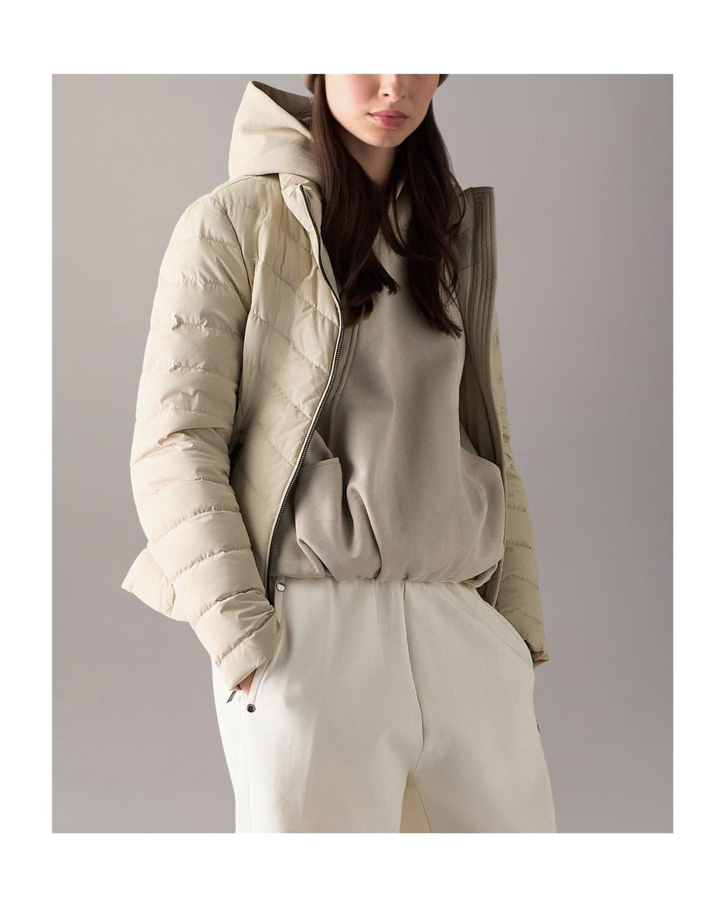 Moose Knuckles Natural Elora Down Jacket