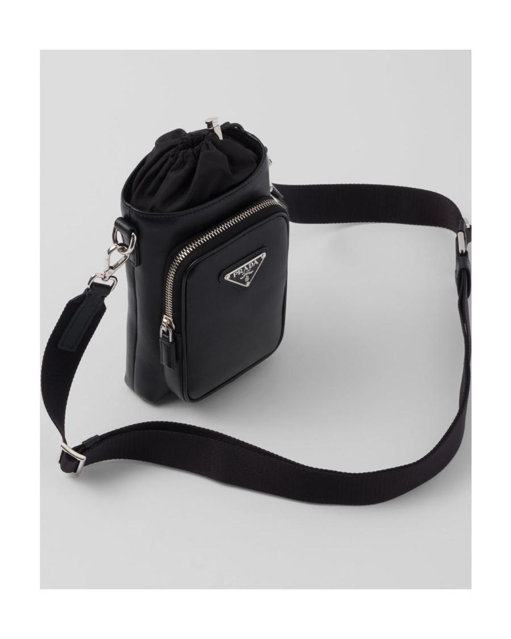 Prada Black Leather Smartphone Case for men