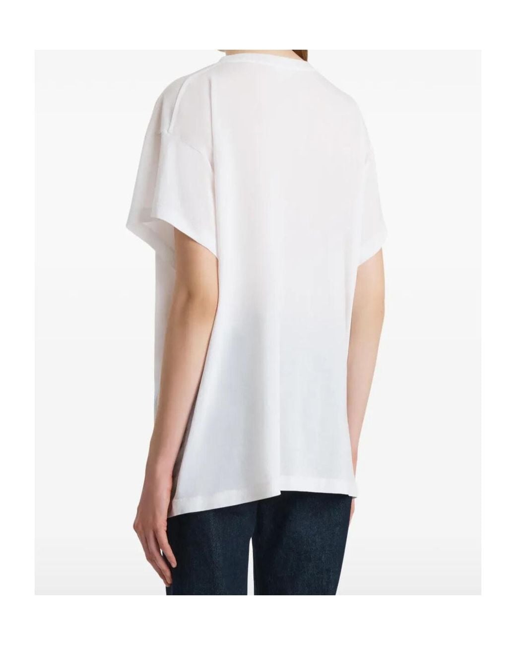 Khaite White Wanda Crewneck T-Shirt