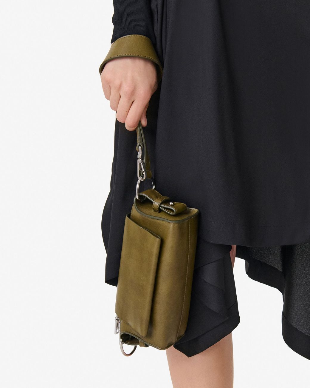 IRO Brown Mini Flap Shoulder Bag