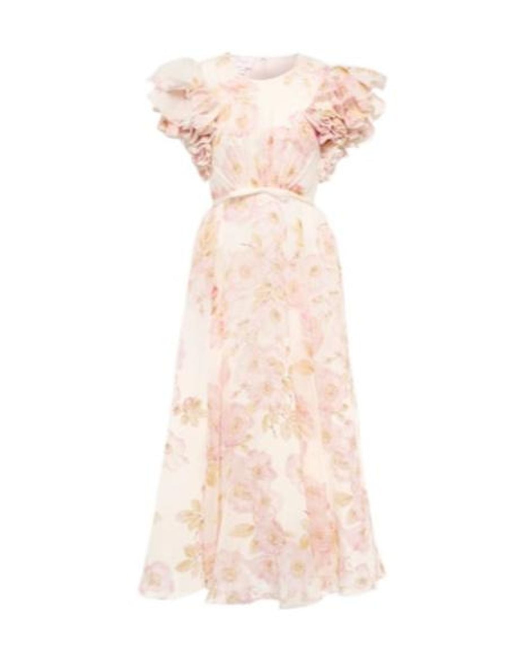 Giambattista Valli Pink Floral Silk Georgette Gown
