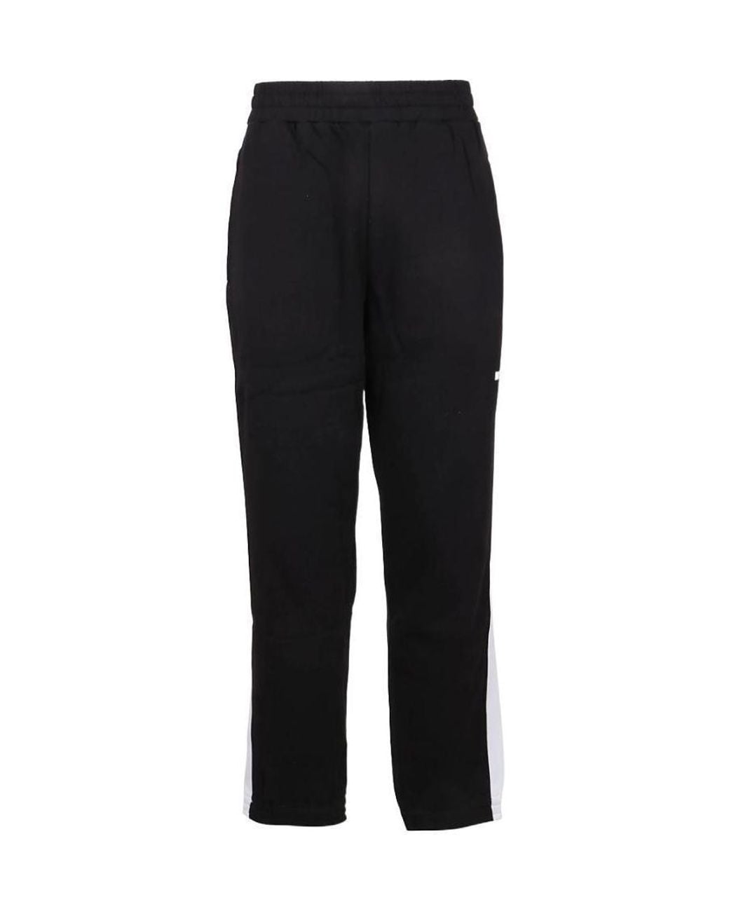 MSGM Black Striped Sweatpants for men