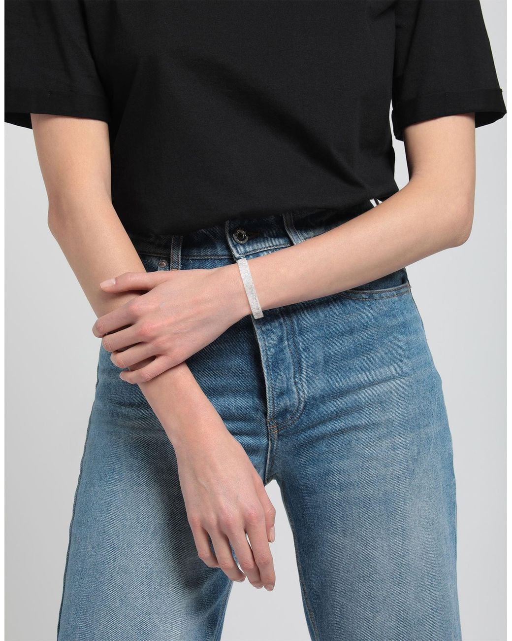 Isabel Marant White Metallic Plastic Bracelet