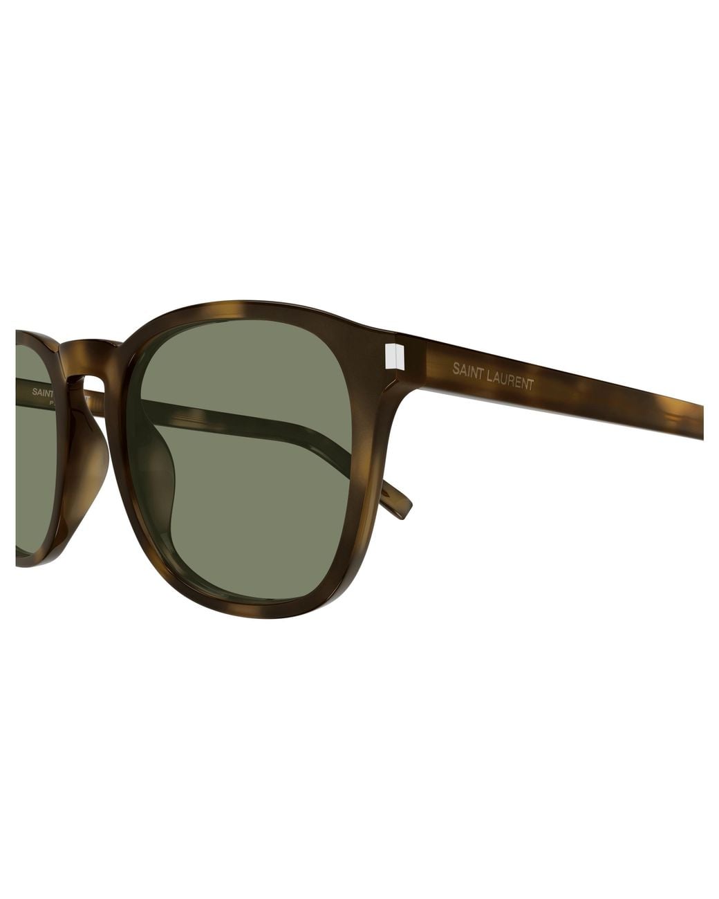 Saint Laurent White Eyewear Sl 818 Rectangular Sunglasses