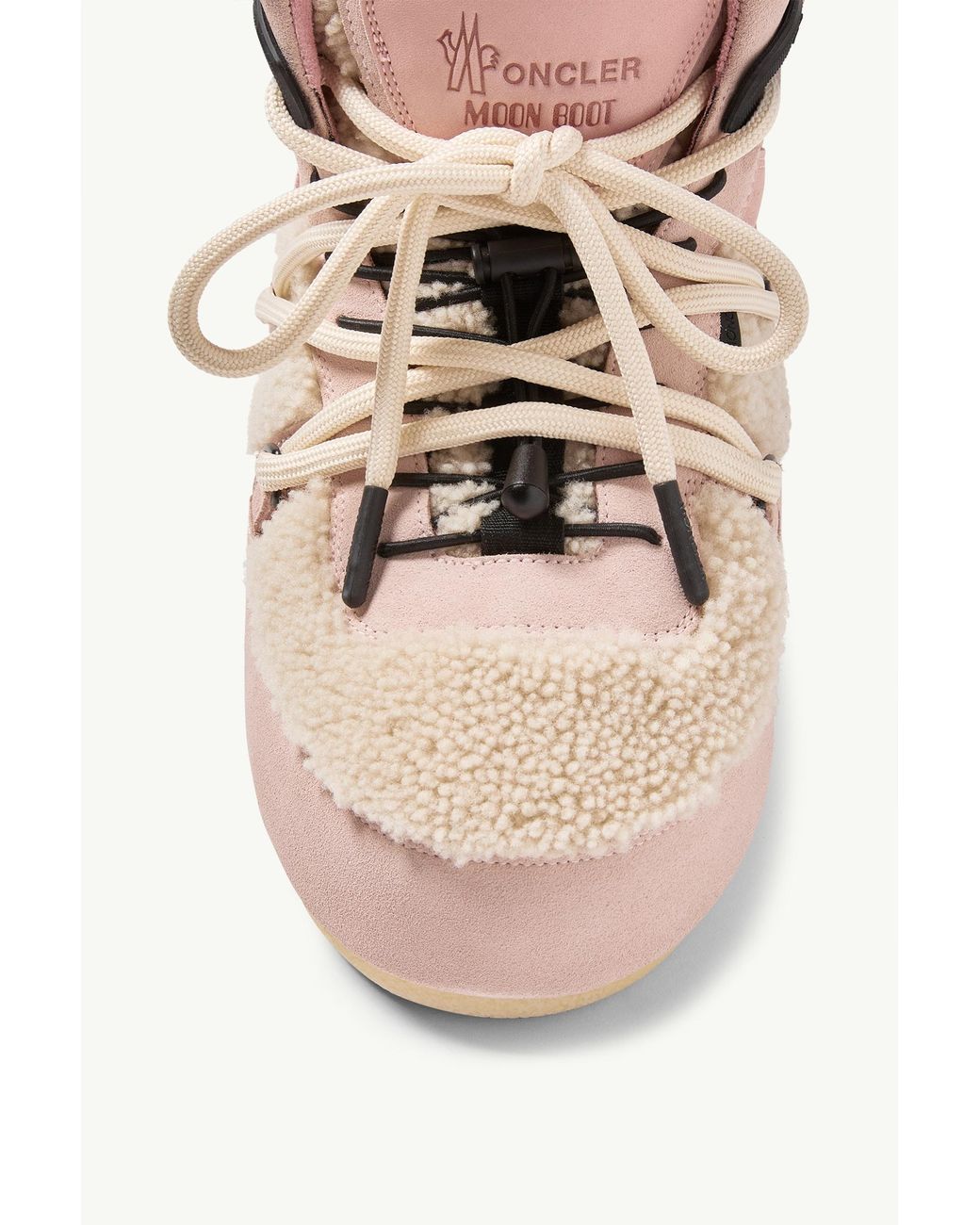 Moncler Pink Moon Boot X Grenoble Icon Low Padded Snow Boot