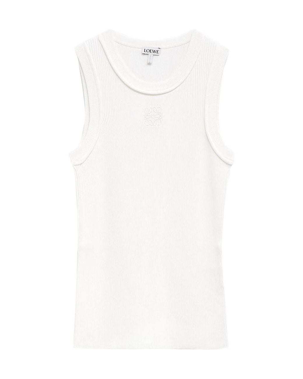 Loewe White Anagram Tank Top