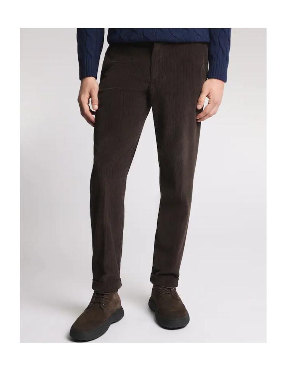 Fay Black Pleated Tailored Trousers for men