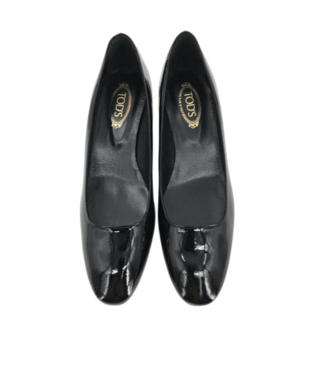 Tod's Black Logo Details Heels