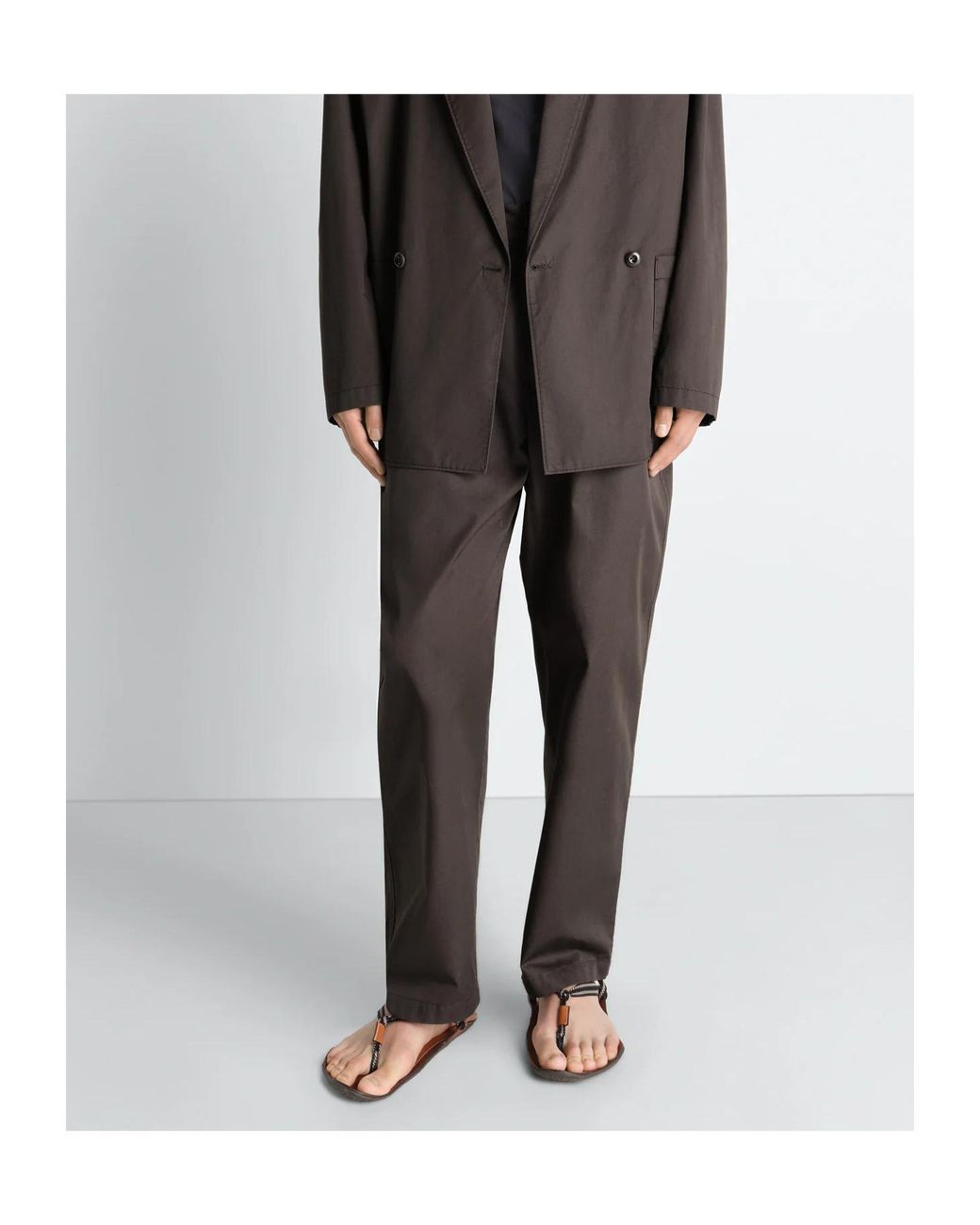 Lemaire Gray Tapered Workwear Pants for men
