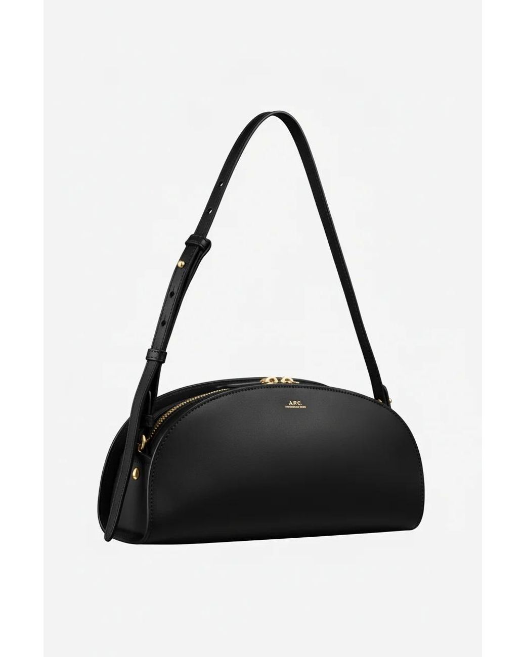 A.P.C. Black Demi Lune Shoulder Bag
