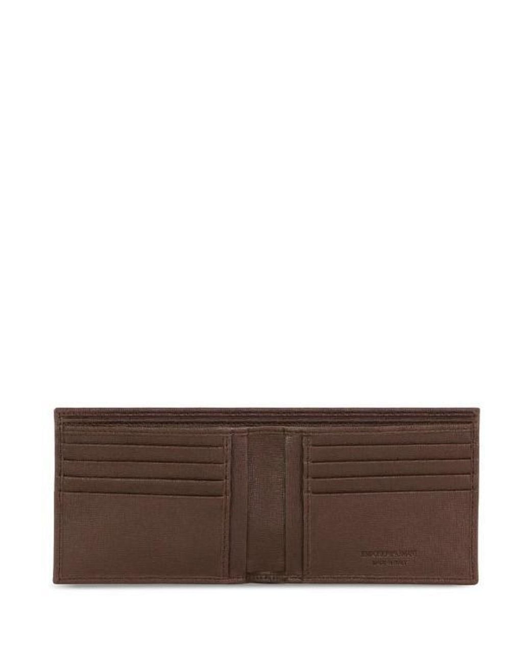 Emporio Armani Brown Logo Details Wallet for men