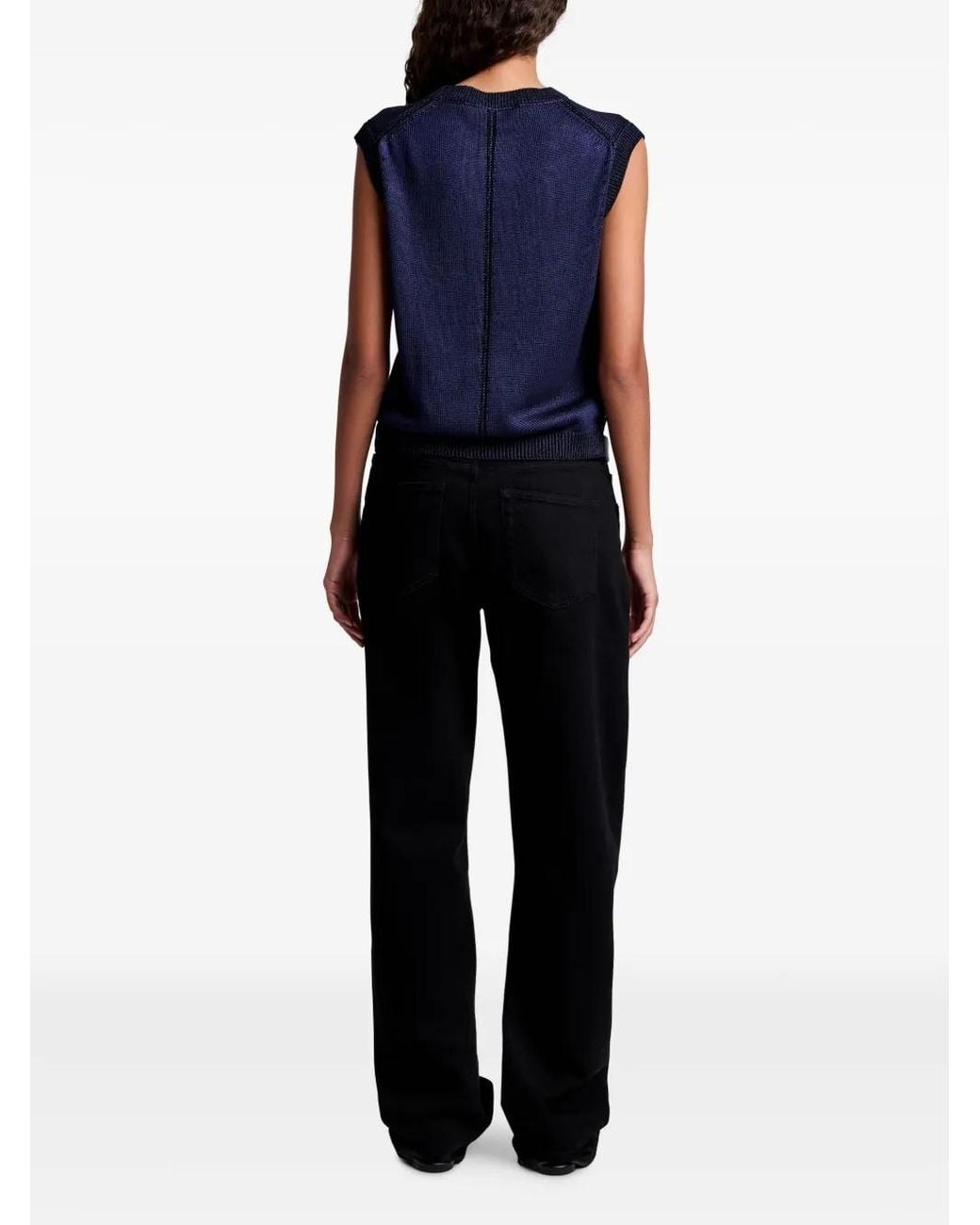 Proenza Schouler Blue Emily Top