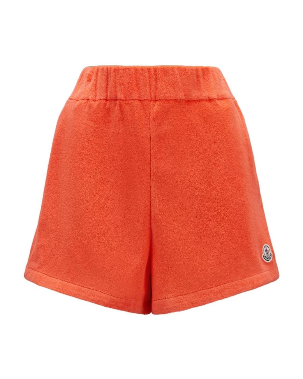 Moncler Red Terrycloth Shorts