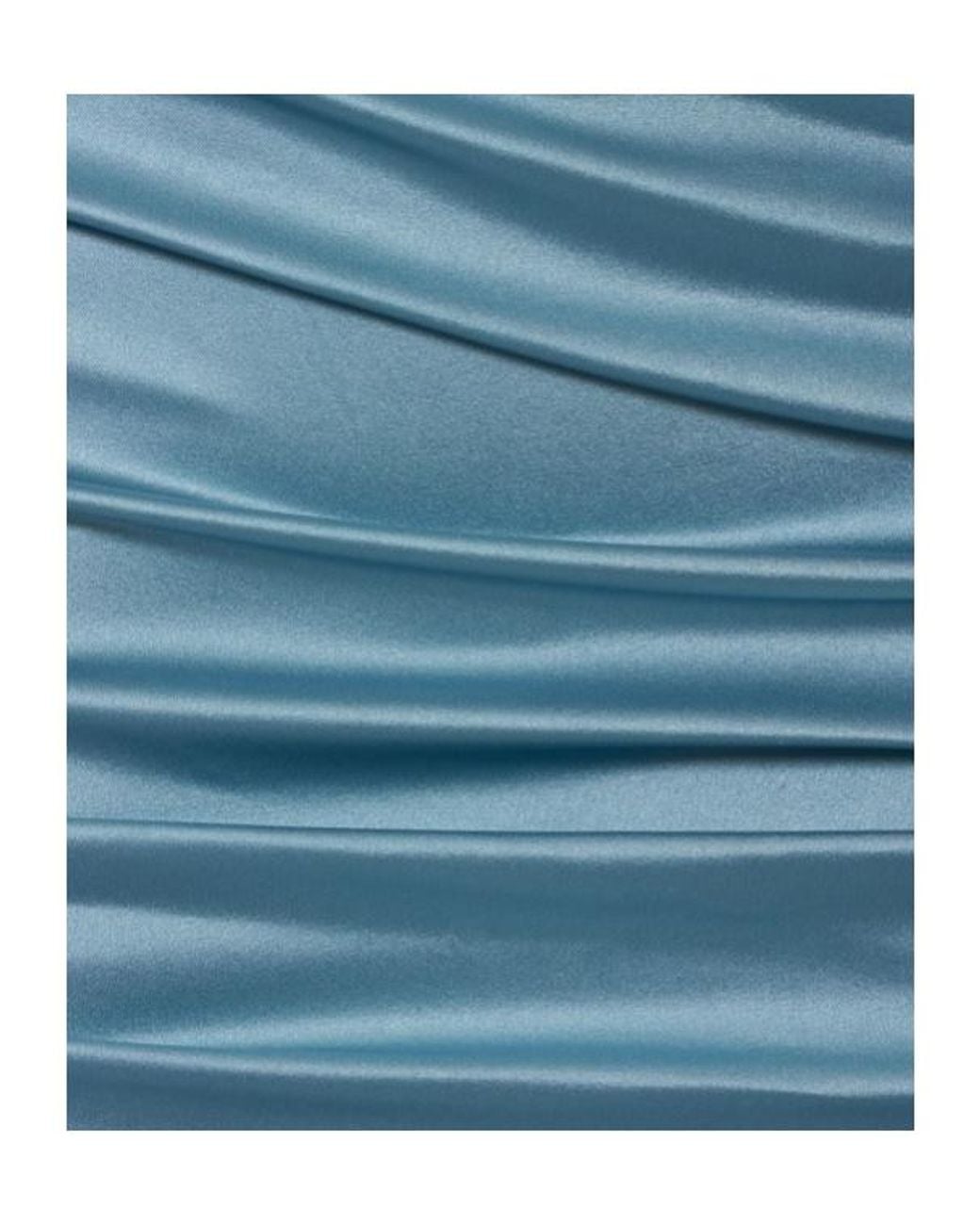Alessandra Rich Blue Silk Satin Asymmetric Mini Skirt