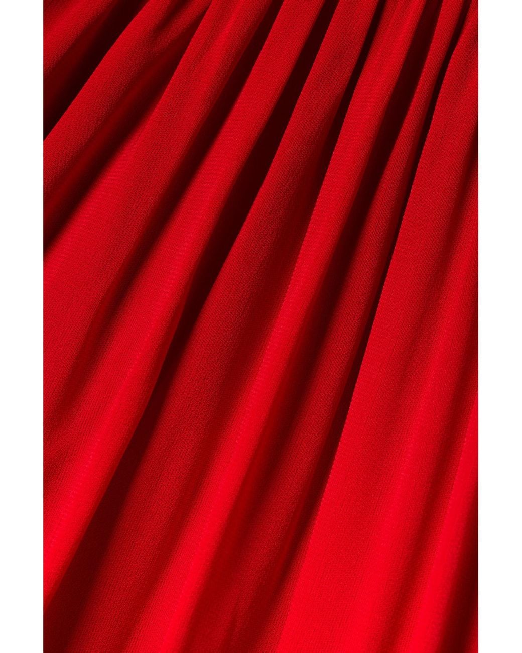 Proenza Schouler Red Wrap-Effect Jersey Maxi Dress