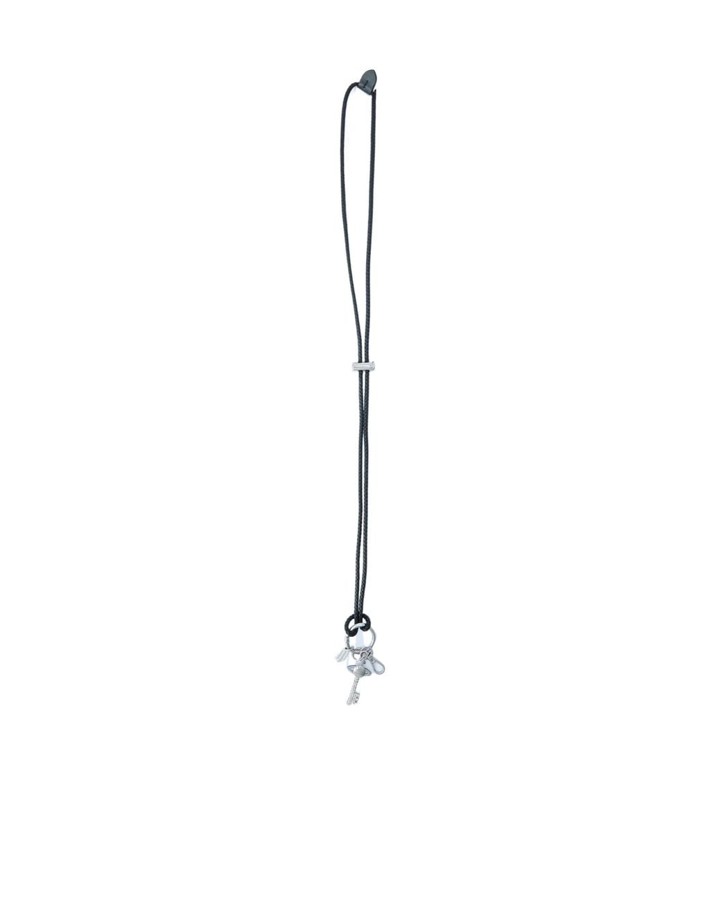 Vivienne Westwood White Diamante Key Orb Necklace for men
