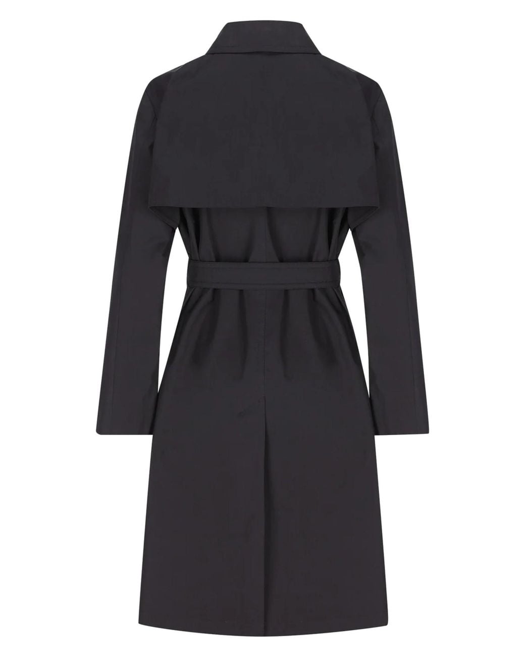 Herno Black Belted Trench Coat