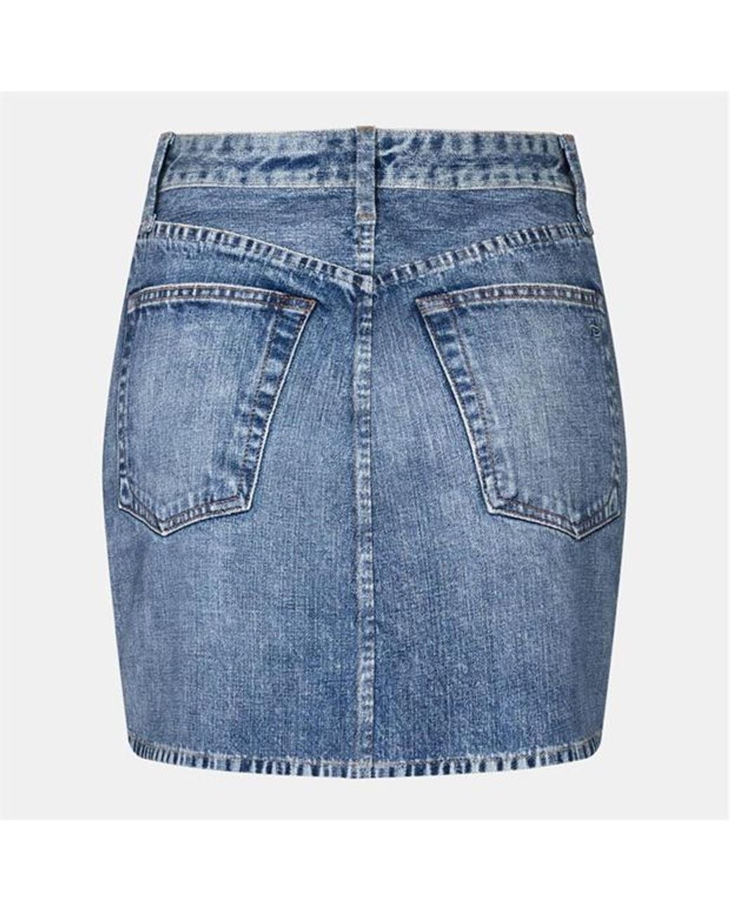 Rag & Bone Blue Multi-Pocket Skirt