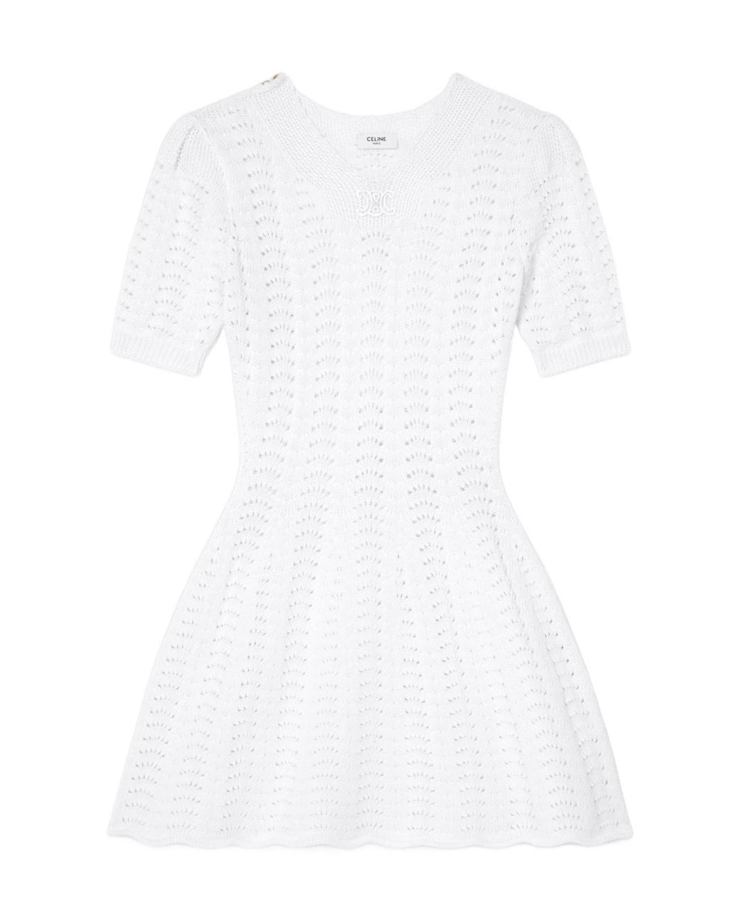 Céline White Mini Dress