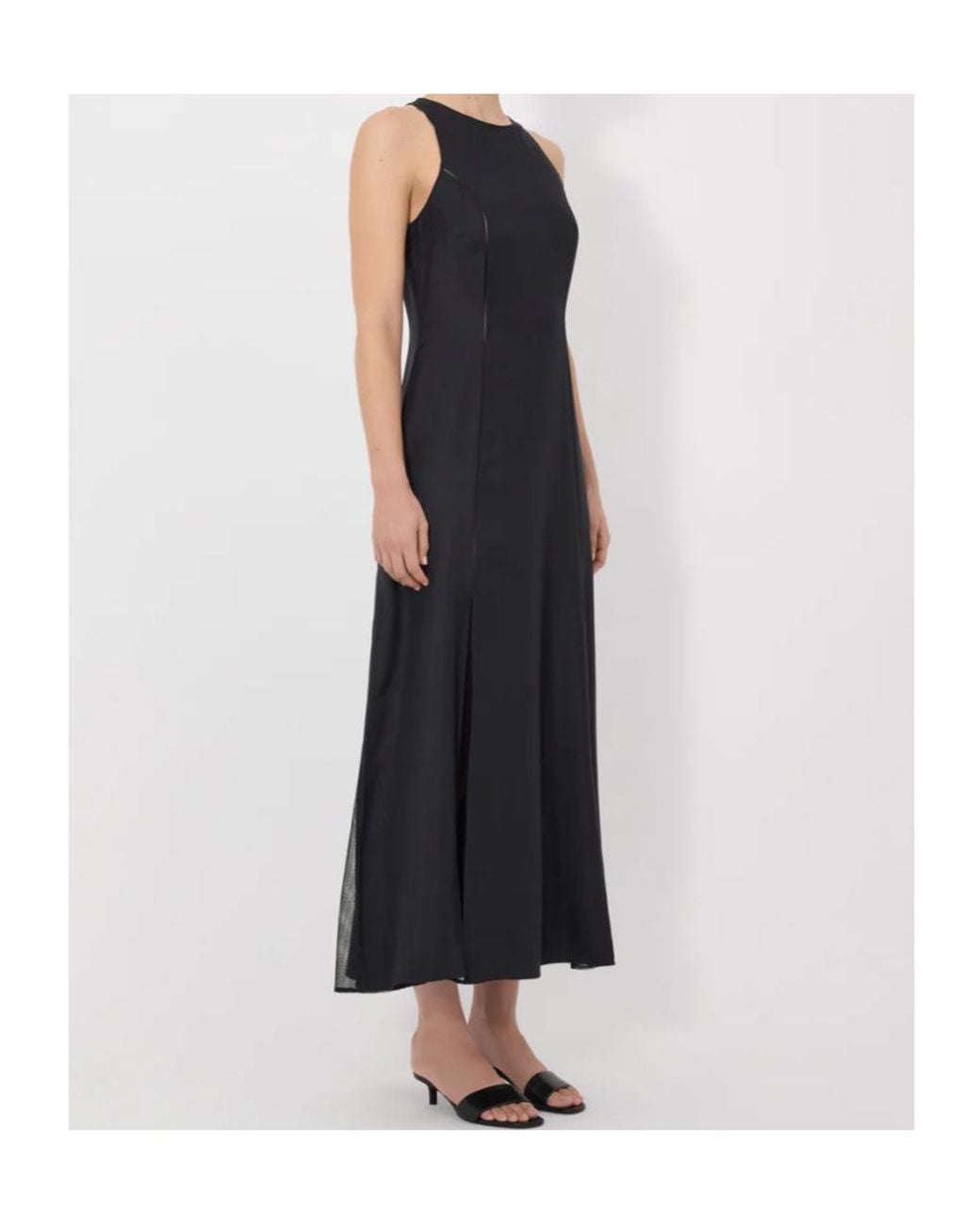 Loulou de Saison Black Iraka Silk Twill Dress