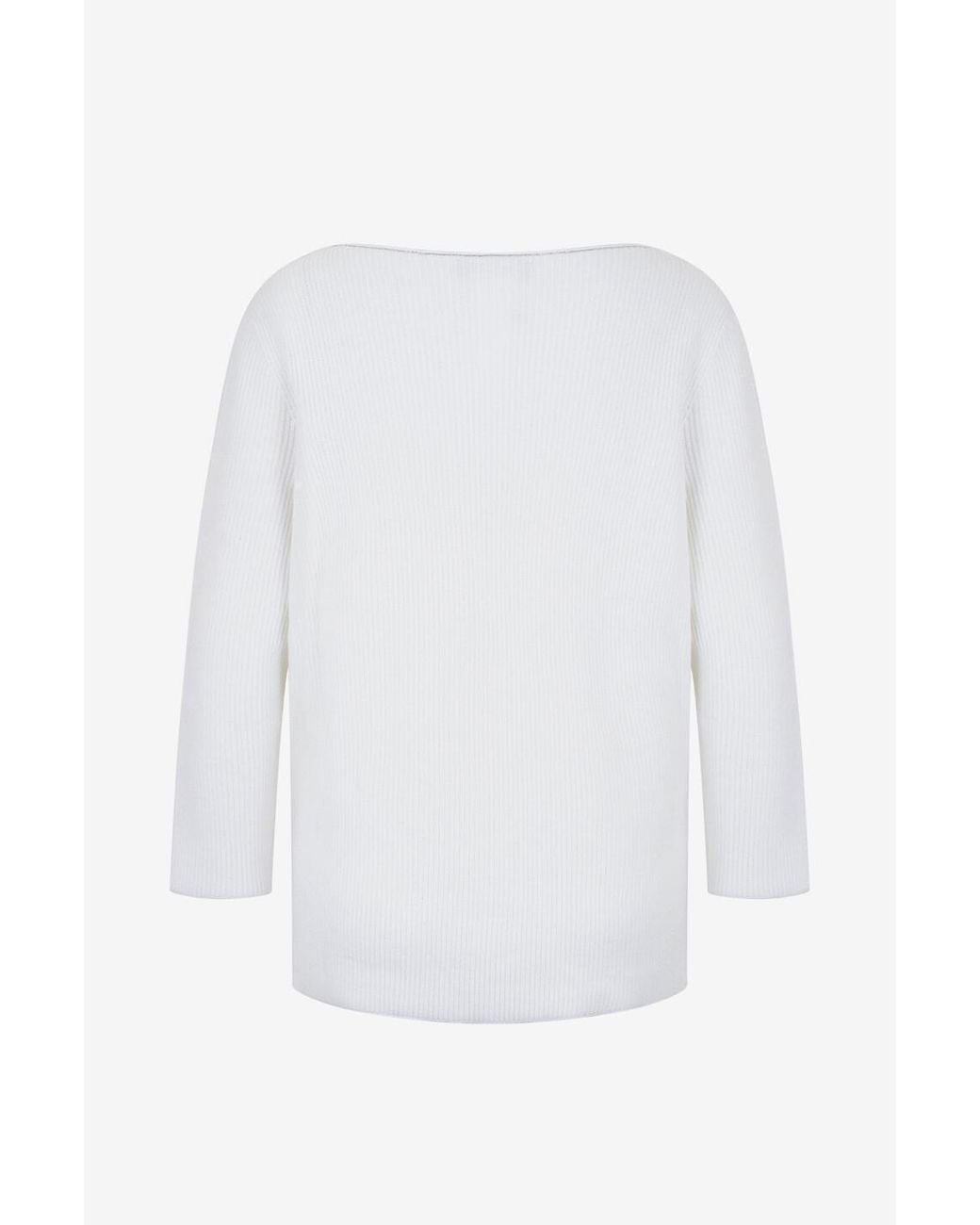 Fabiana Filippi White Long-Sleeved Knitwear