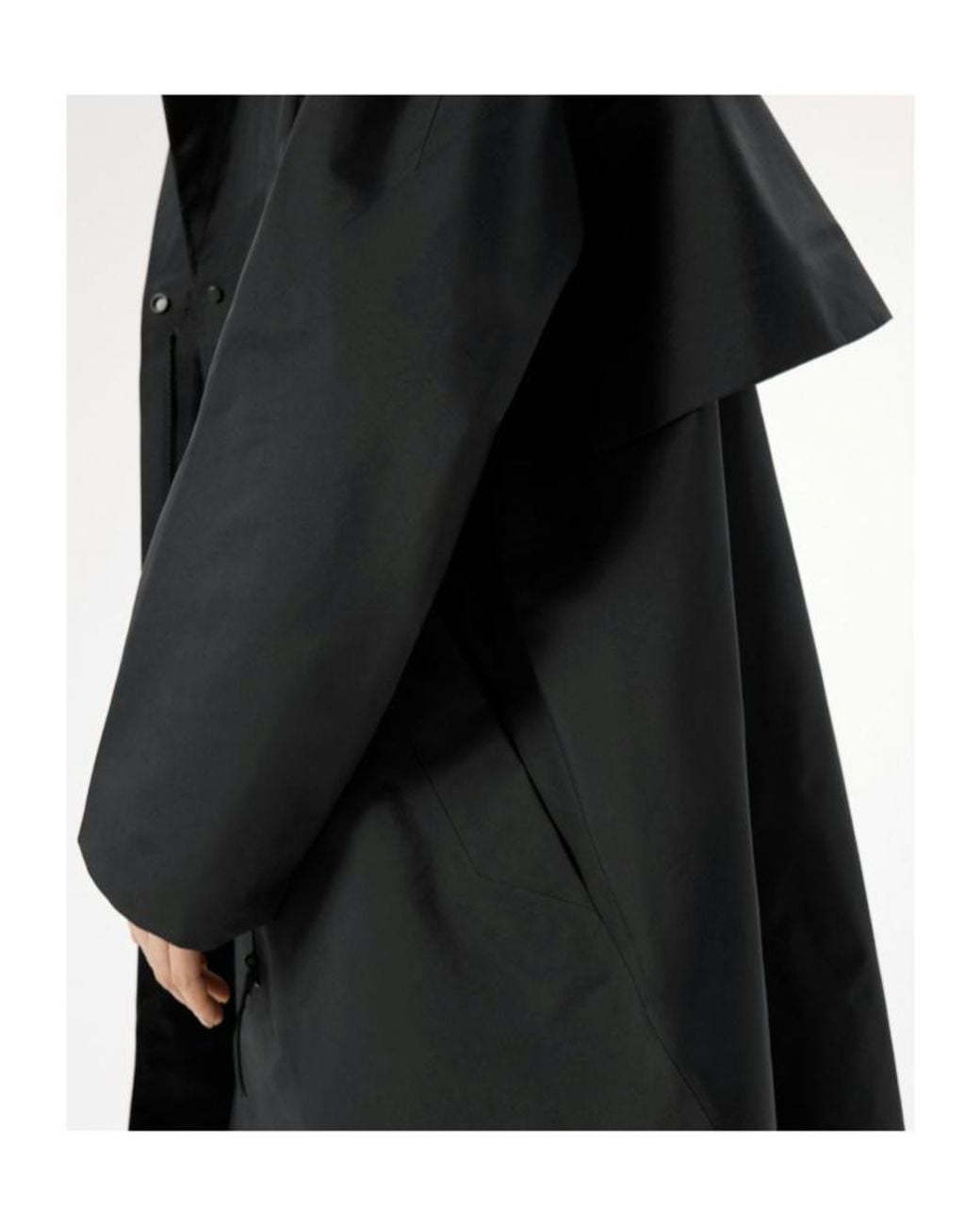 Veilance Black Nitra Trench Coat