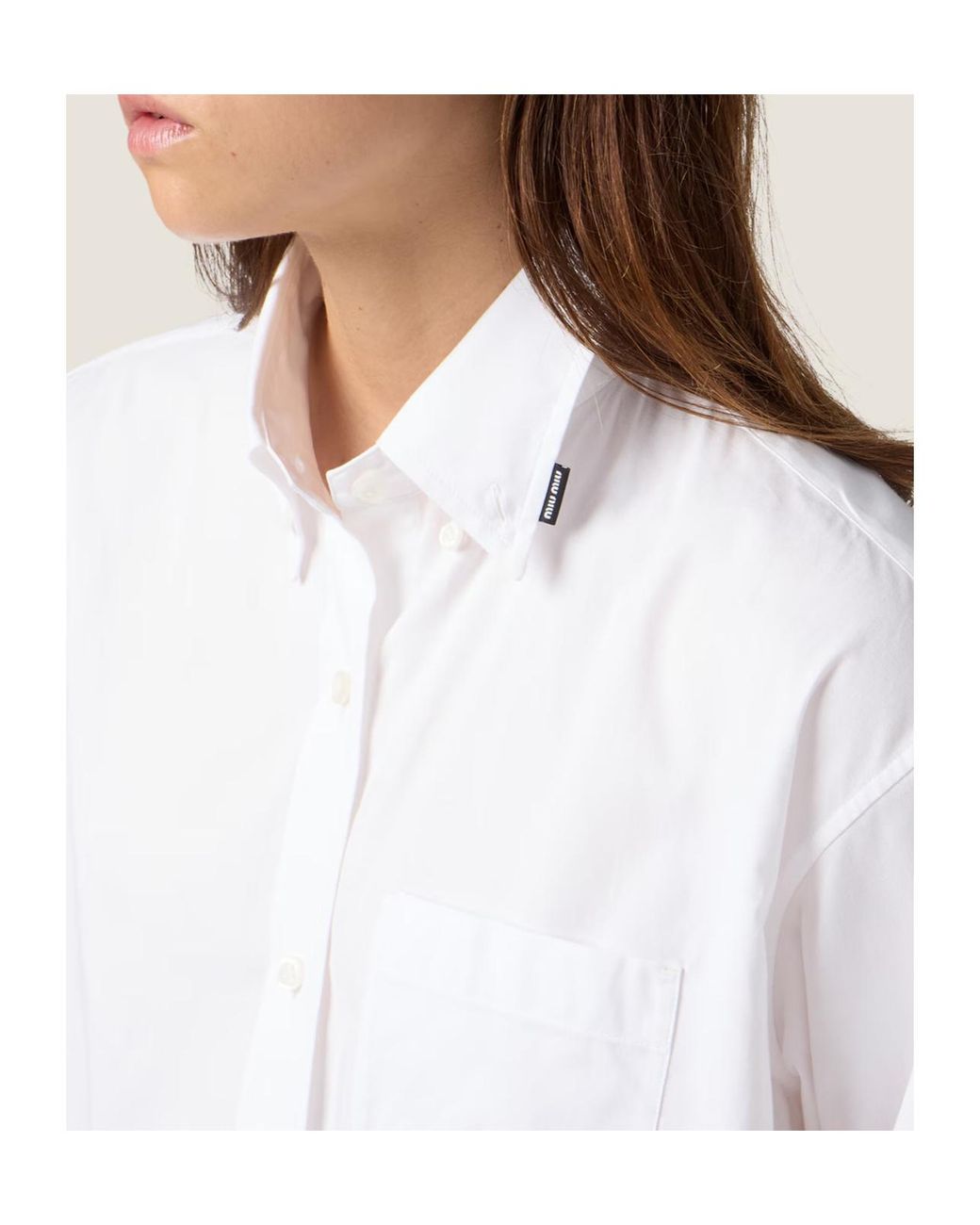 Miu Miu White Cotton Shirt