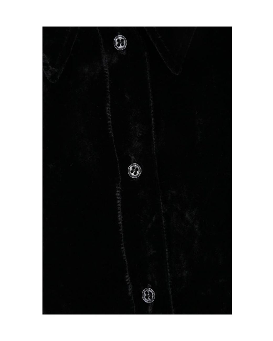 Tom Ford Black Lightweight Velvet Shirt
