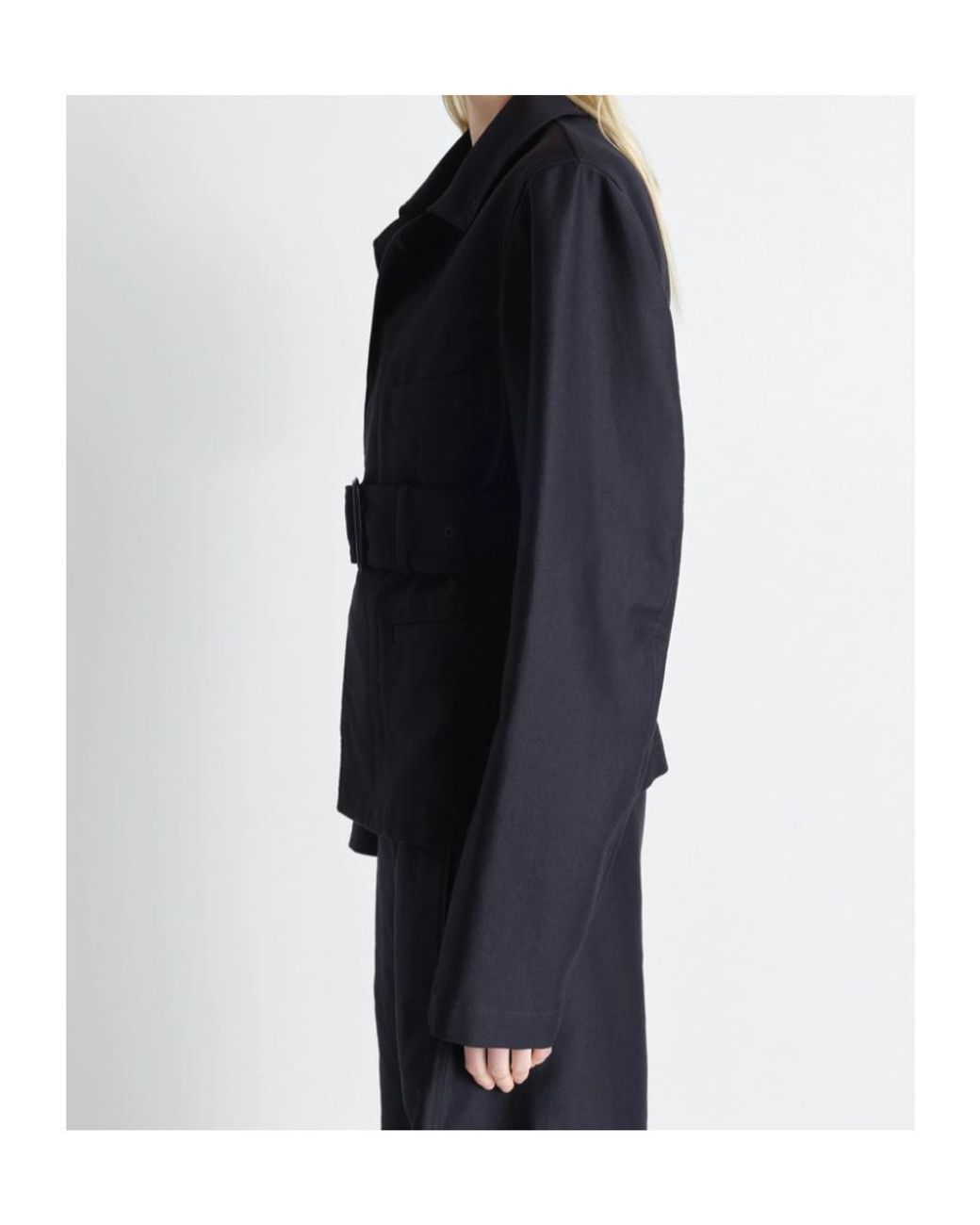 Lemaire Blue Belted Utility Jacket