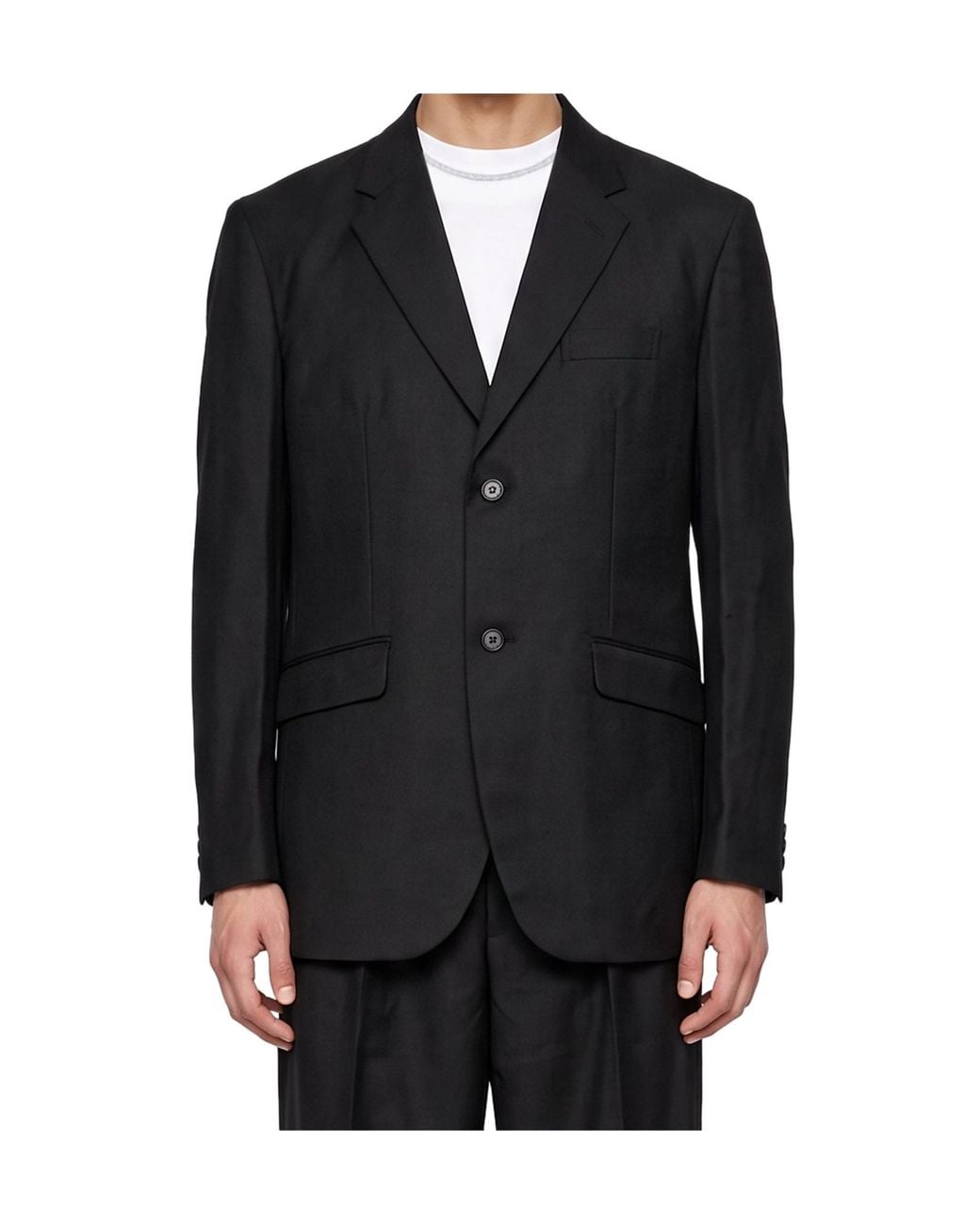 Comme des Garçons Black Notched-Lapel Single-Breasted Jacket for men
