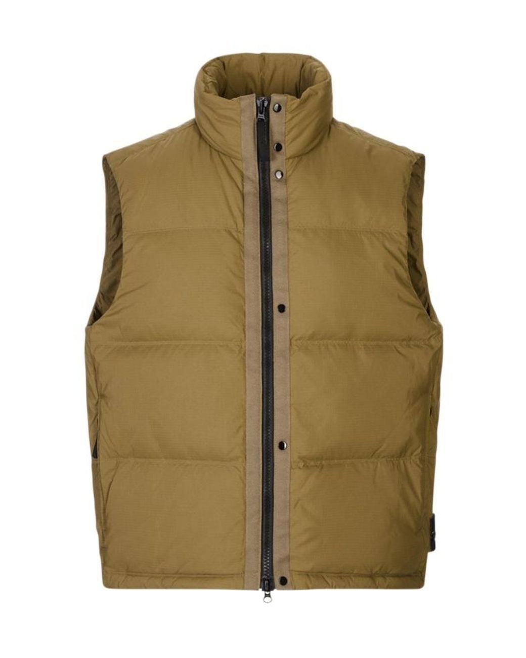 Stone Island Green Zipped Down Vest for men