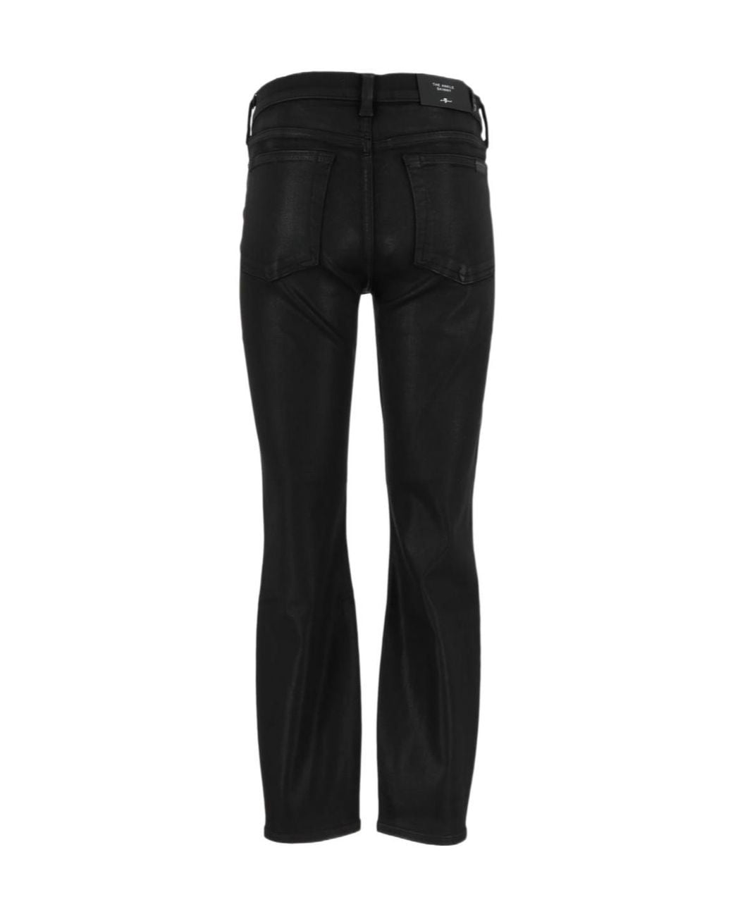 7 For All Mankind Black Coated Skinny Jeans